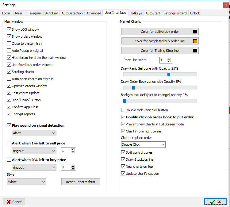 User Interface Moon Bot Settings User Interface Tab